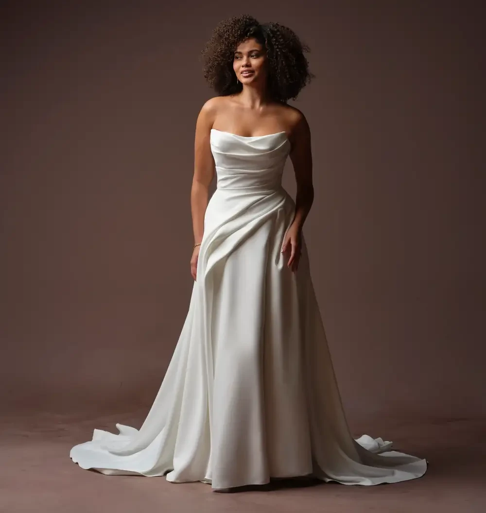 Model wearing a gown by Maggie Sottero