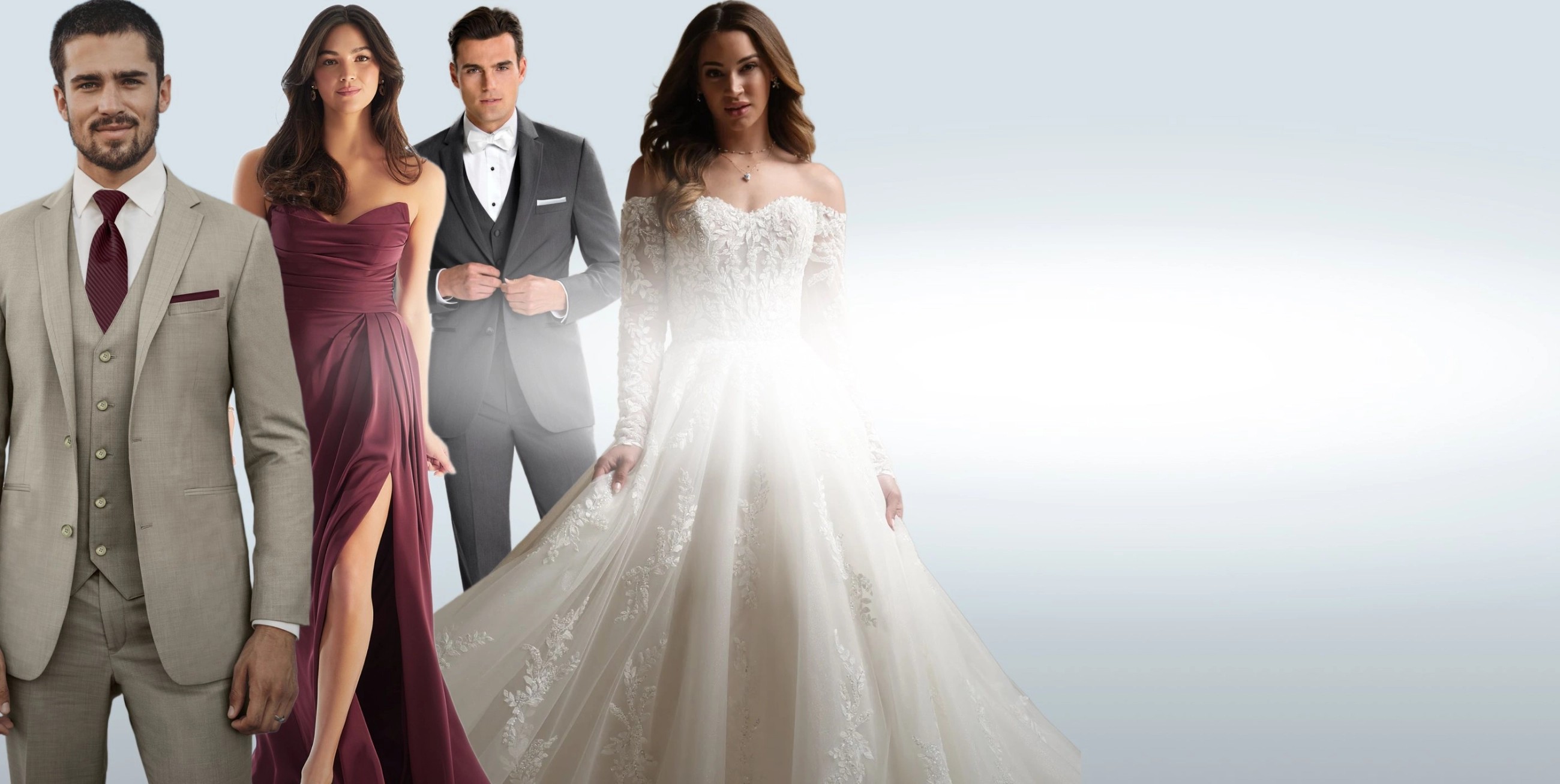 We’ll help you style every member of your wedding party