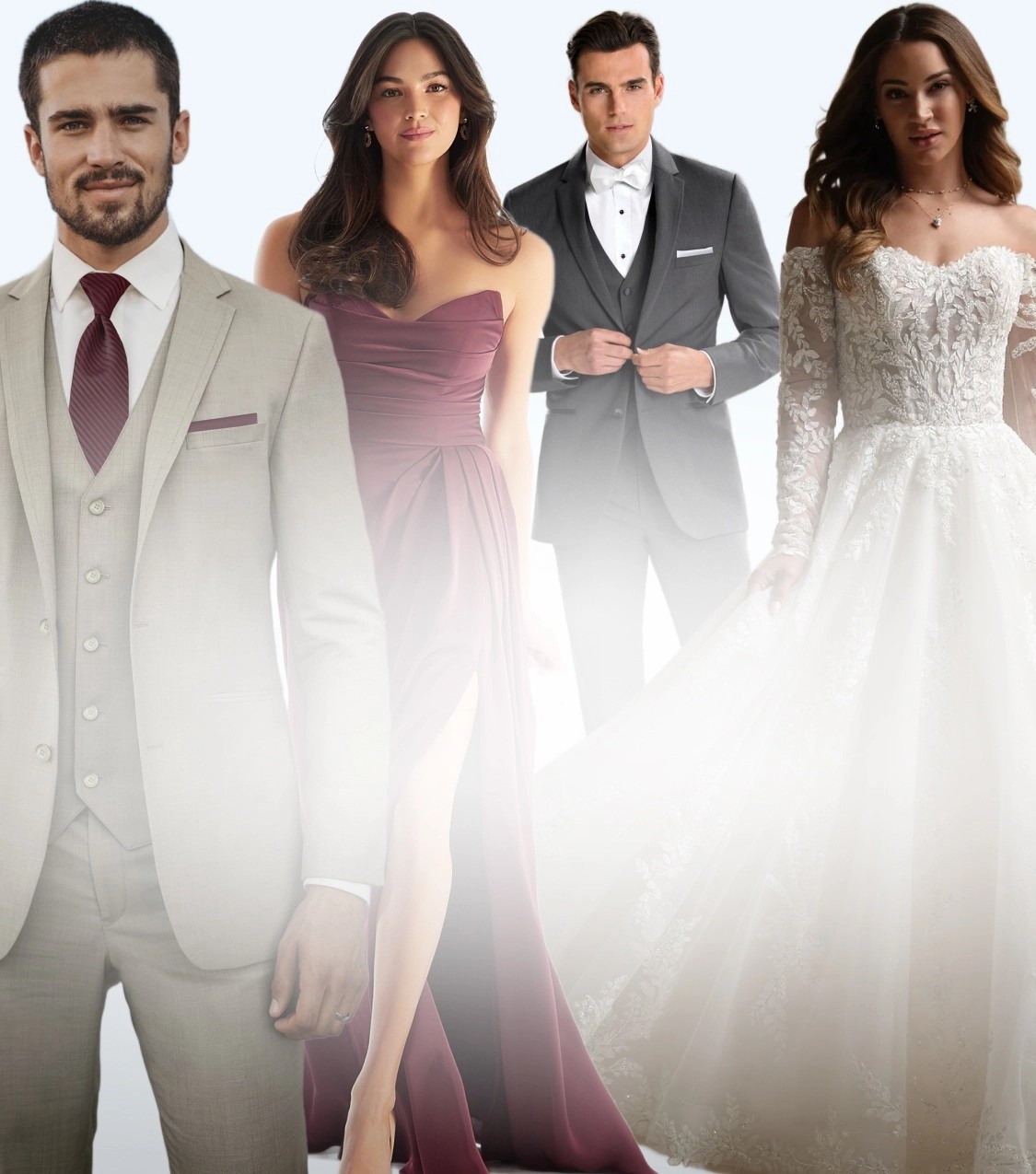 We’ll help you style every member of your wedding party