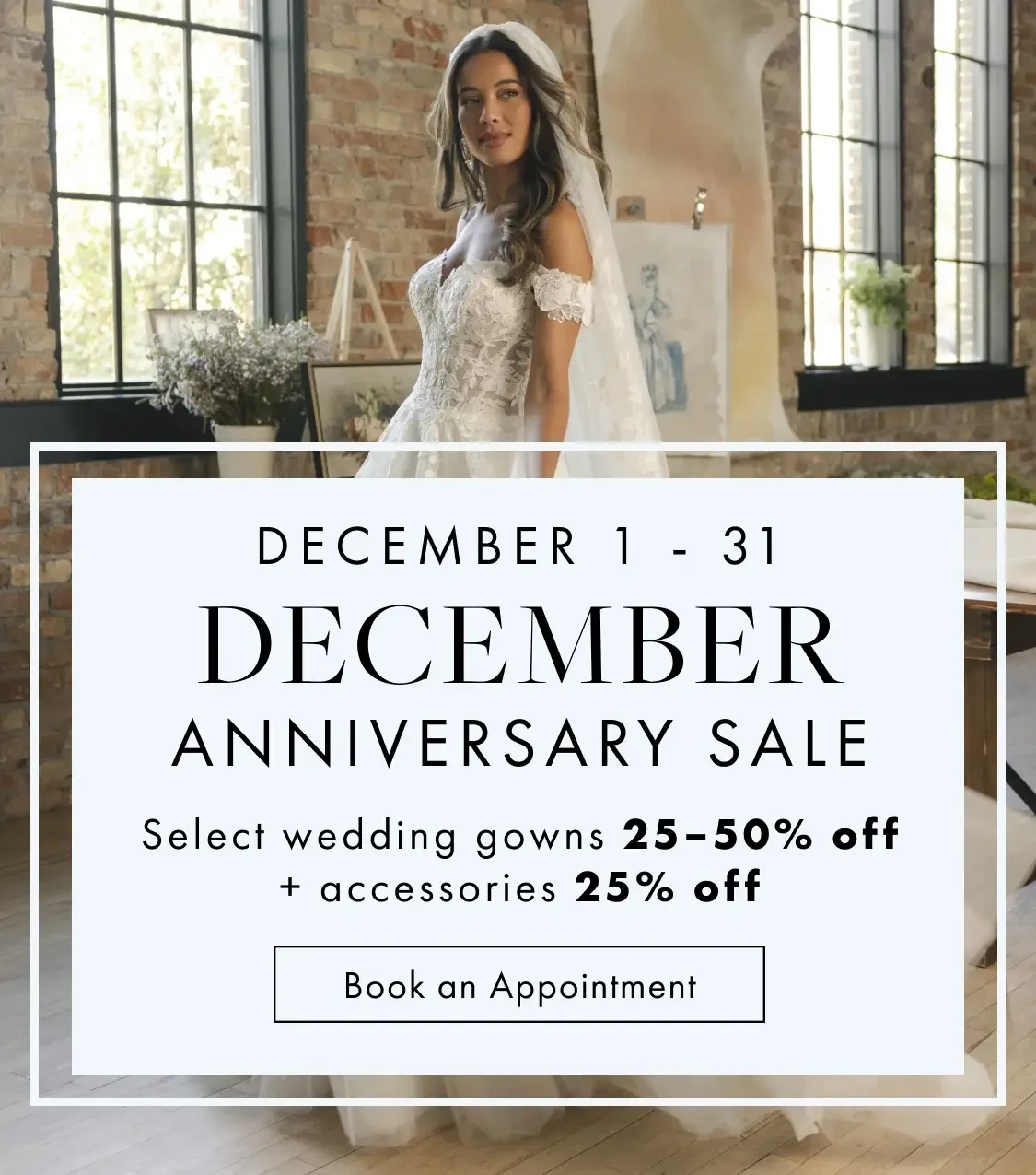 December Anniversary Sale Banner for Mobile
