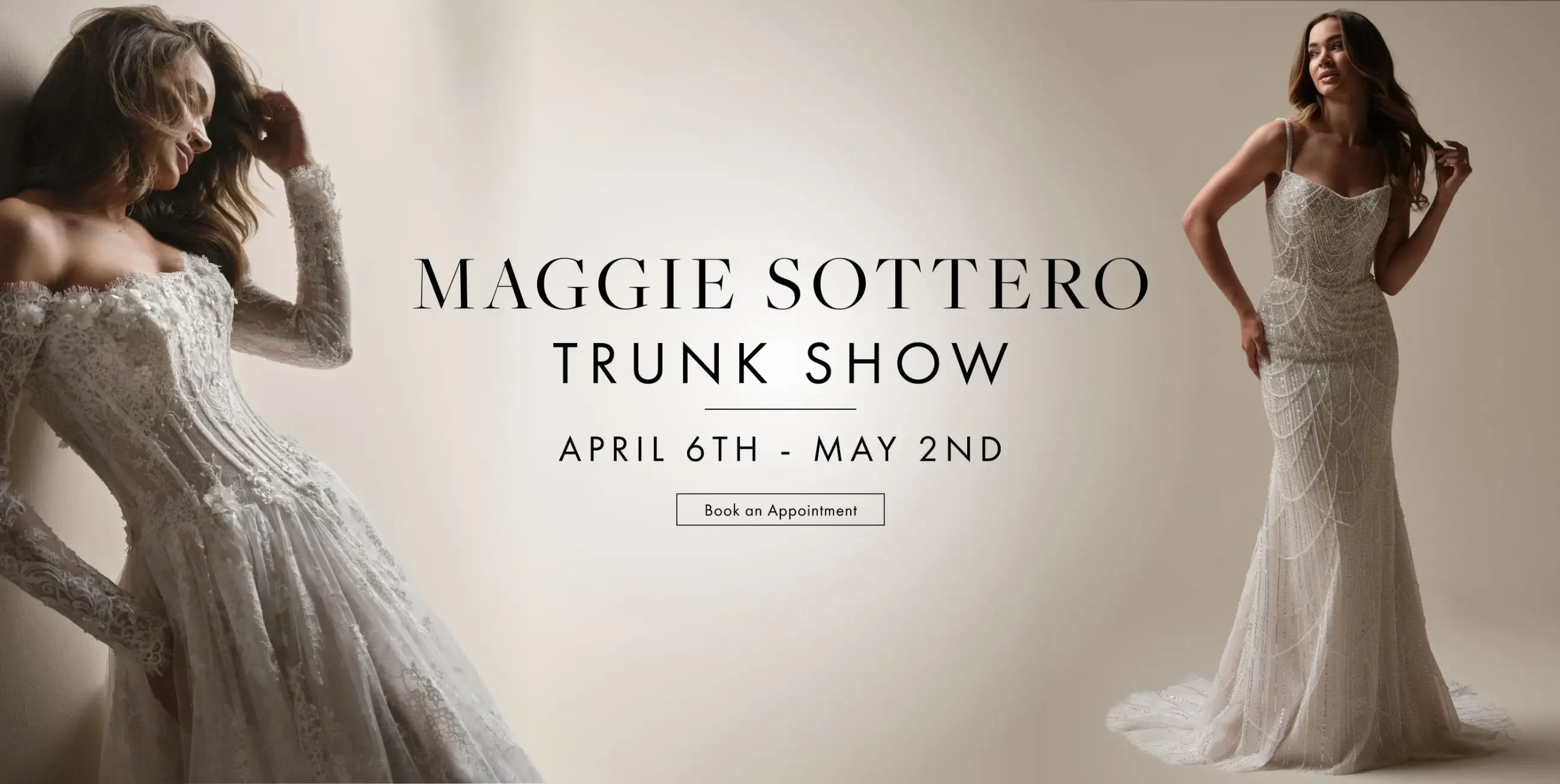 maggie sottero trunk show april may 2026 banner