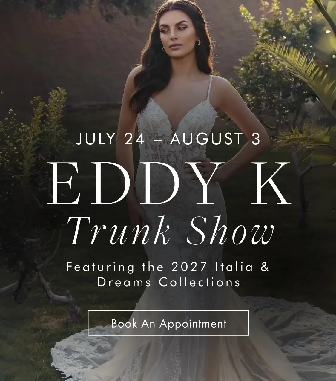 Eddy K Trunk Show Banner for Mobile