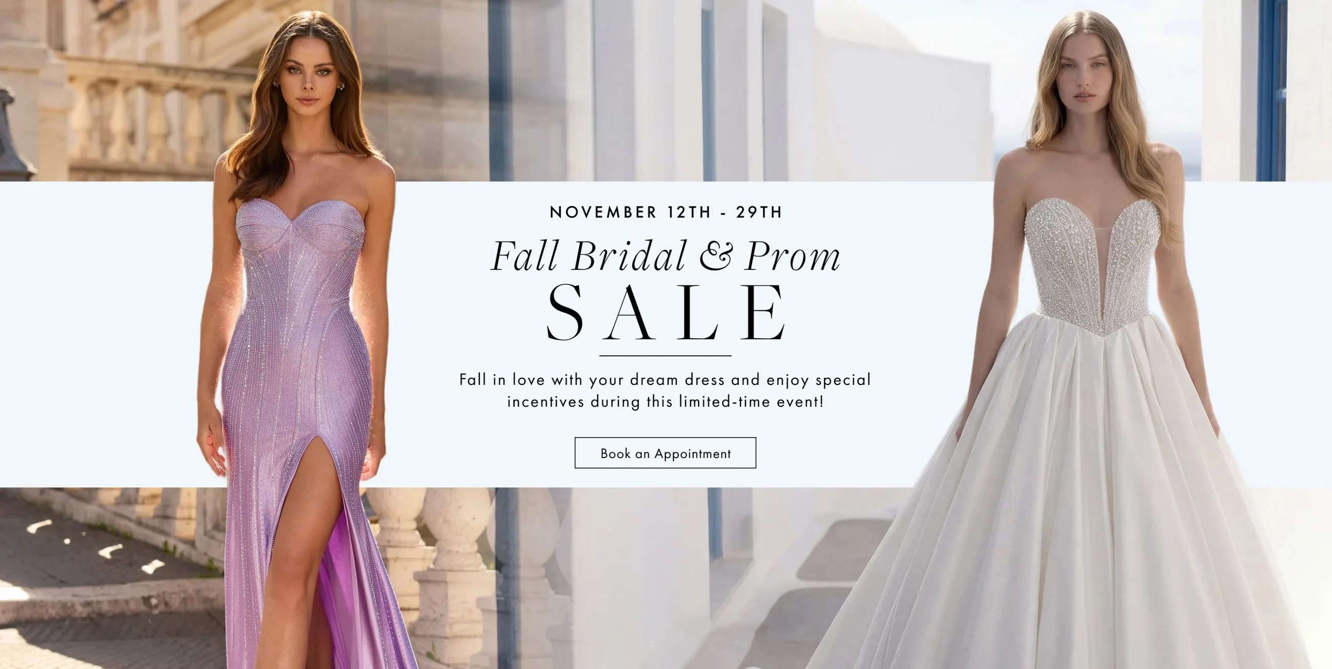 Bridal and Prom Sale Banner