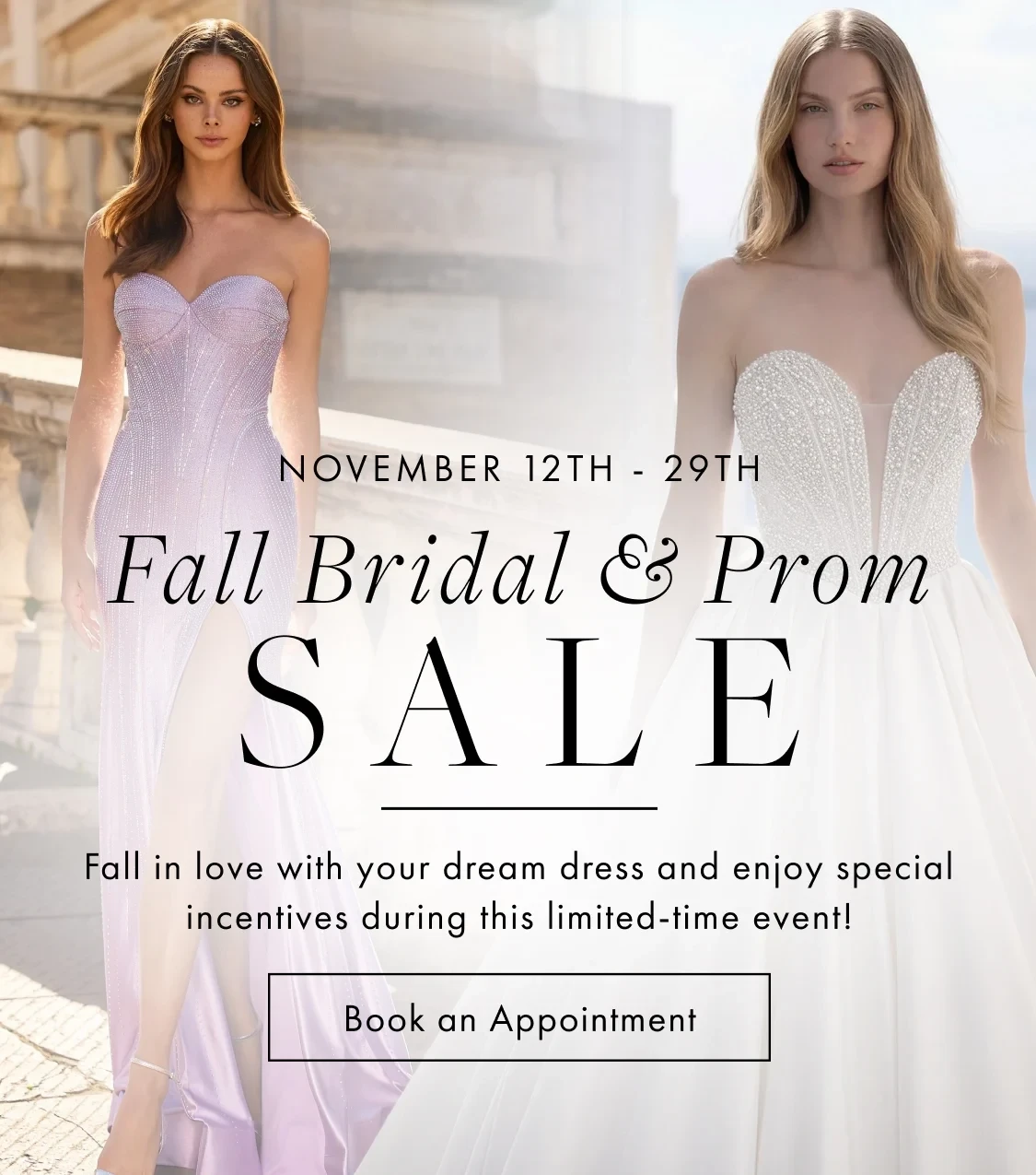 Bridal and Prom Sale Banner